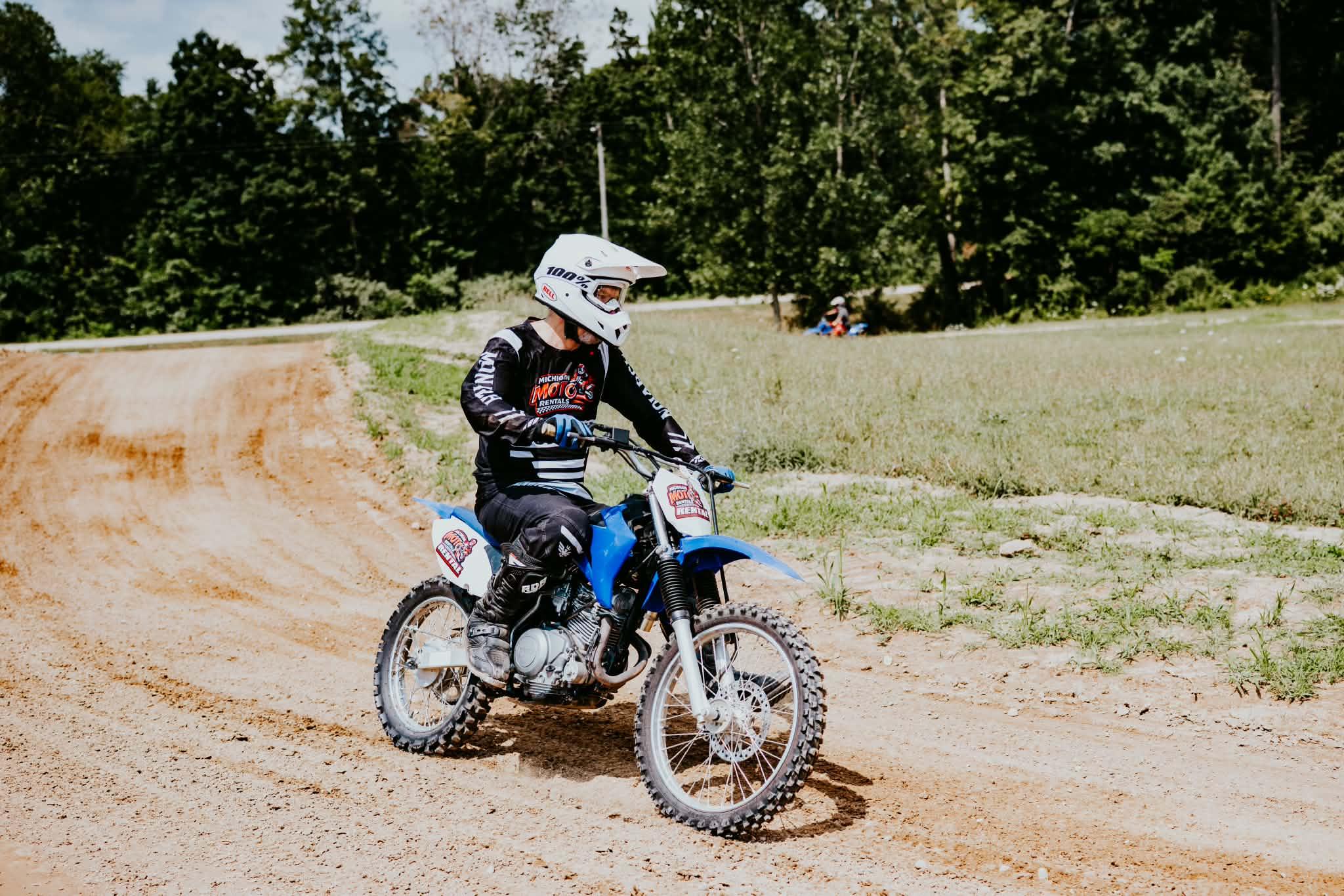 Rider at Michigan Moto Rentals